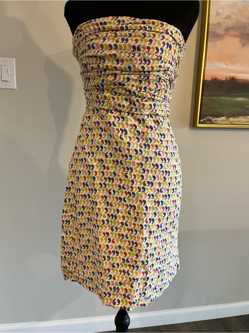 Calypso St Barth Strapless Linen Dress Medium